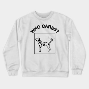 rex orange county who cares dog Crewneck Sweatshirt